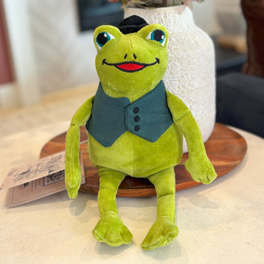 12″ Organic Cotton Velour Frog Plushie