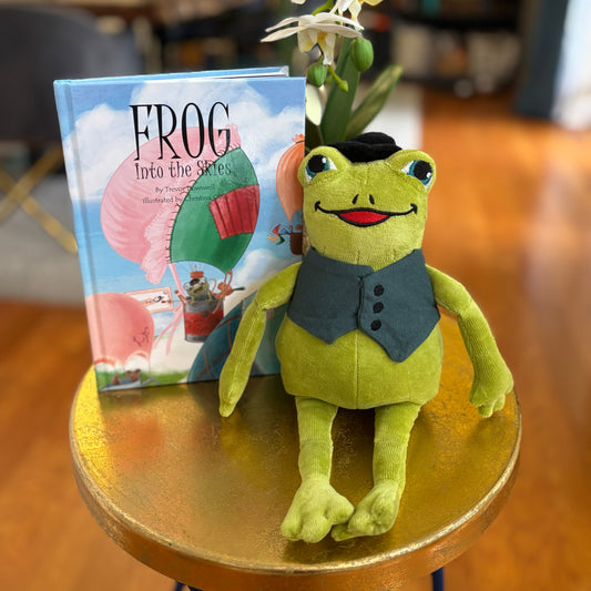 Frog: Into the Skies, Book Seven & Organic Cotton Frog Plushie