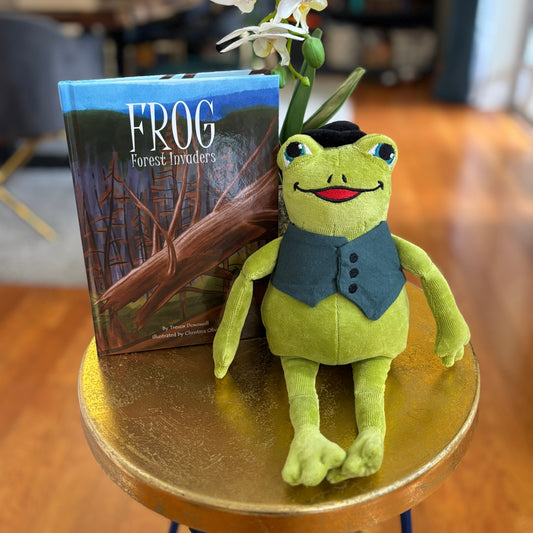 Frog: Forest Invaders, Book Nine & Organic Cotton Frog Plushie