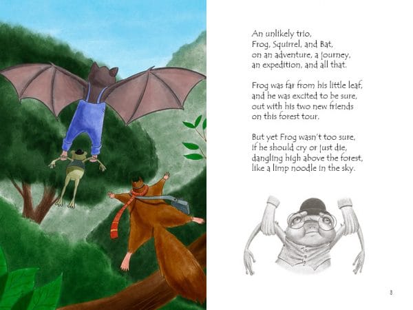 Frog: Finds His Courage, Book Two & Organic Cotton Frog Plushie - Image 2