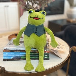 frog on six books